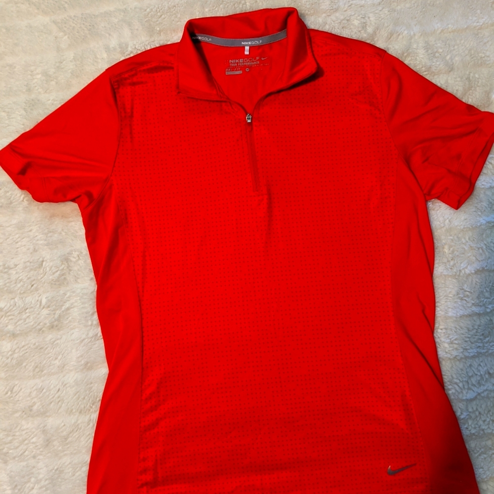 Red/Orange Nike Golf Polo